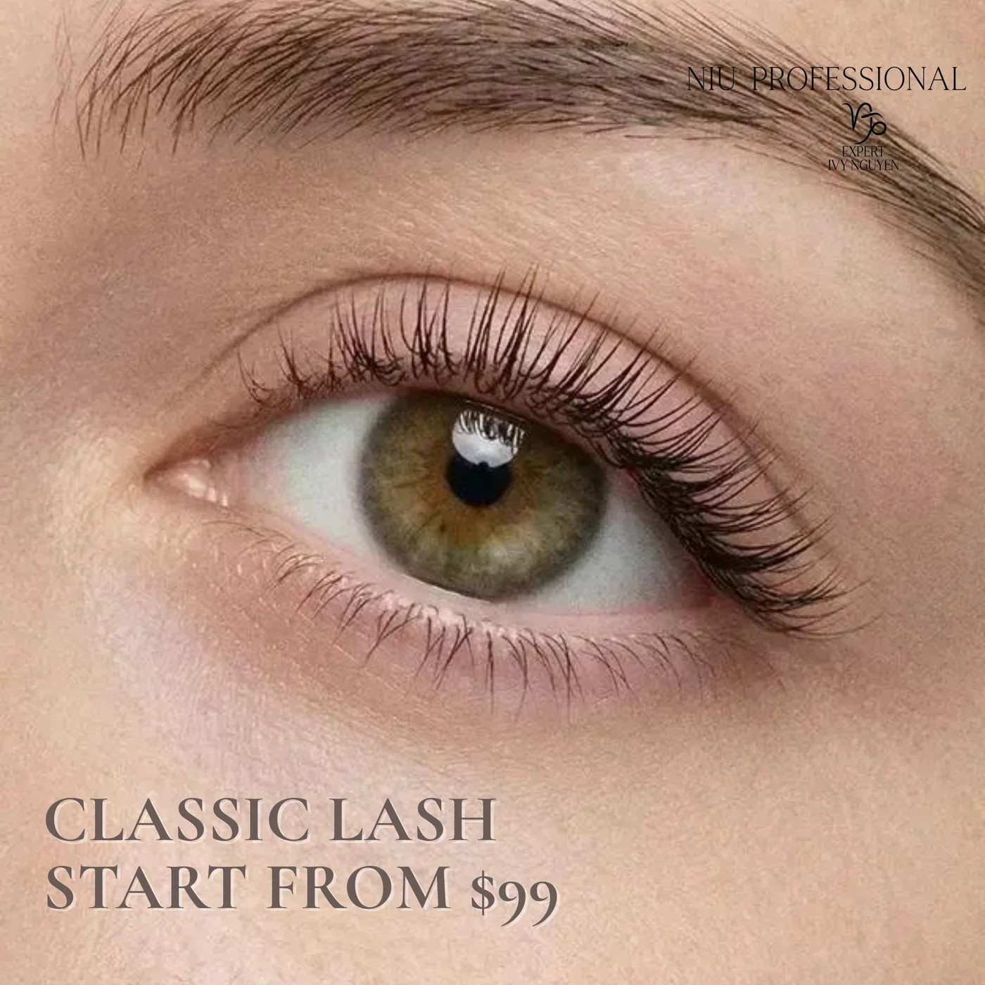 Classic lash extensions by NIU Professional