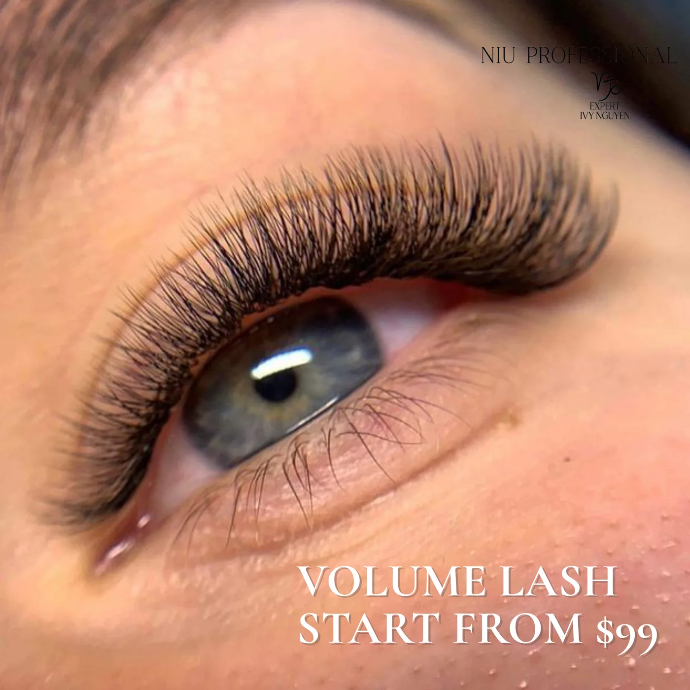 Volume lash extensions by NIU Professional